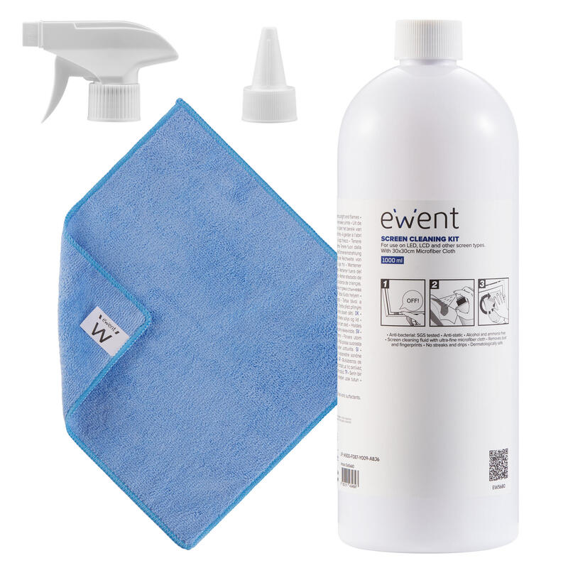 kit-de-limpieza-de-pantallas-ewent-ew5680-1000ml-cpano-de-microfibra-30x30cm kit-de-limpieza-de-pantallas-ewent-ew5680-1000ml-cpano-de-microfibra-30x30cm