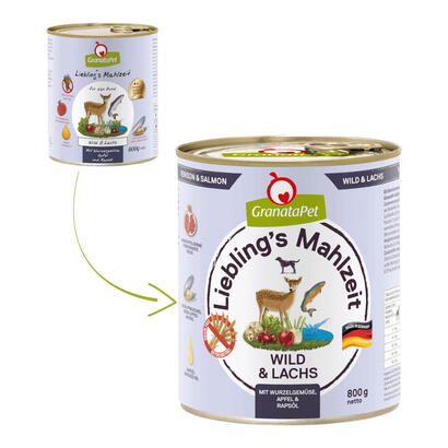 granatapet-liebling-s-mahlzeit-venison-and-salmon-comida-humeda-para-perros-800g