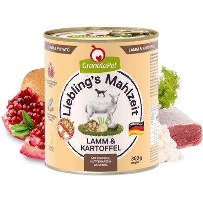 granatapet-liebling-s-mahlzeit-lamb-and-potato-comida-humeda-para-perros-800g