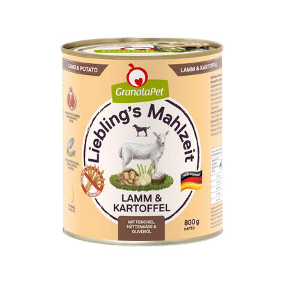 granatapet-liebling-s-mahlzeit-lamb-and-potato-comida-humeda-para-perros-800g