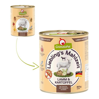 granatapet-liebling-s-mahlzeit-lamb-and-potato-comida-humeda-para-perros-800g