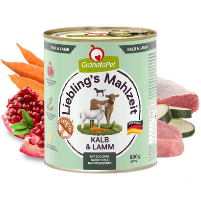 granatapet-liebling-s-mahlzeit-veal-and-lamb-comida-humeda-para-perros-800g