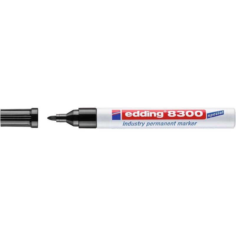 pack-de-10-unidades-edding-8300-rotulador-permanente-industrial-punta-redonda-15-3mm-tinta-resistente-al-desgaste