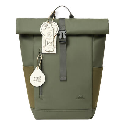 rivacase-eden-mochila-mochila-de-viaje-oliva-cuero-pu-poliester-tereftalato-de-polietileno-reciclado-rpet