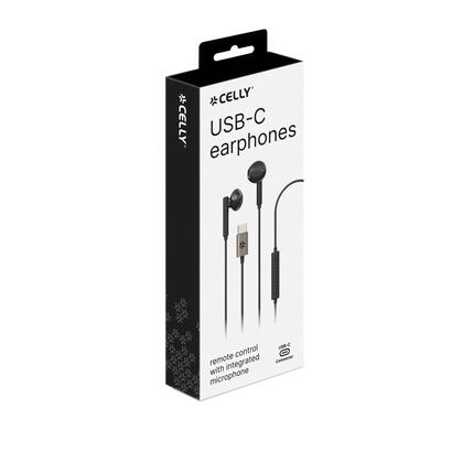 celly-auricular-usb-c-con-microfono-negro