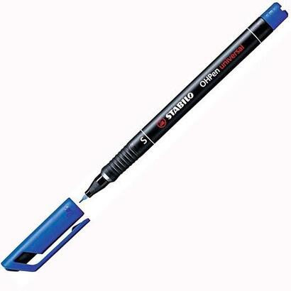 pack-de-10-unidades-stabilo-rotulador-permanentes-ohpen-universal-punta-super-fina-04mm-azul