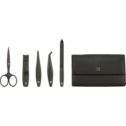 set-de-manicura-de-cuero-zwilling-5-piezas-negro