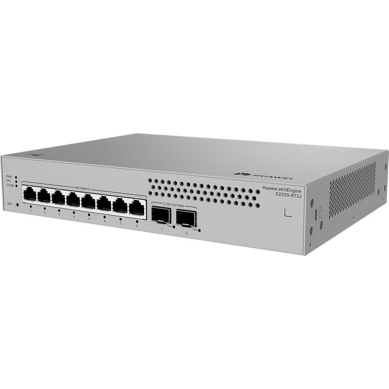 huawei-data-communications220s-8t2js220s-8t2js220s-8t2j-8-10-100-1000base-t-ports-2-25ge-sfp-ports-built-in-ac-power-fanless