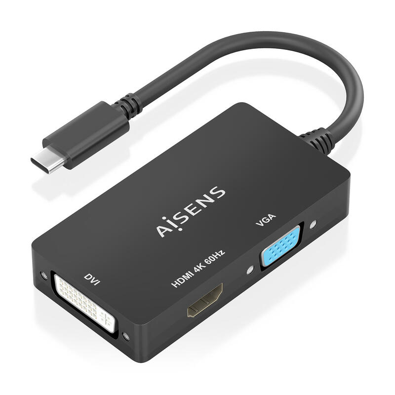 aisens-conversor-usb-c-a-dvihdmivga-usb-cm-dvih-hdmih-vgah-negro-15cm