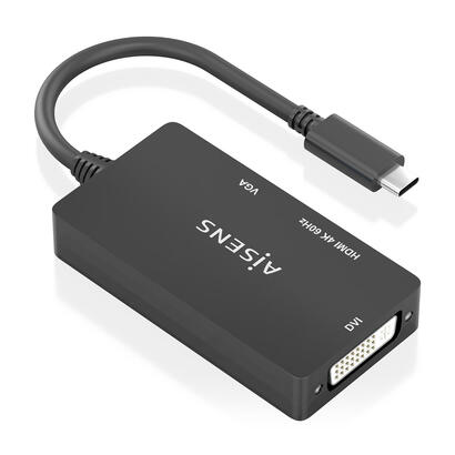 aisens-conversor-usb-c-a-dvihdmivga-usb-cm-dvih-hdmih-vgah-negro-15cm