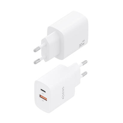 cargador-aisens-gan-30w-1xusb-c-pd30-qc40-1xusb-a-qc30-blanco
