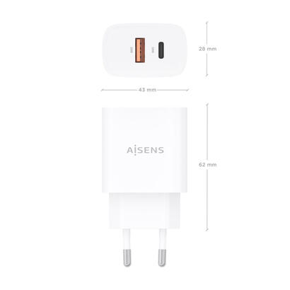 cargador-aisens-gan-30w-1xusb-c-pd30-qc40-1xusb-a-qc30-blanco
