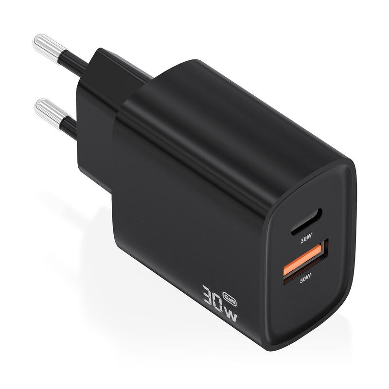 aisens-cargador-gan-30w-1xusb-c-pd30-qc40-1xusb-a-qc30-negro