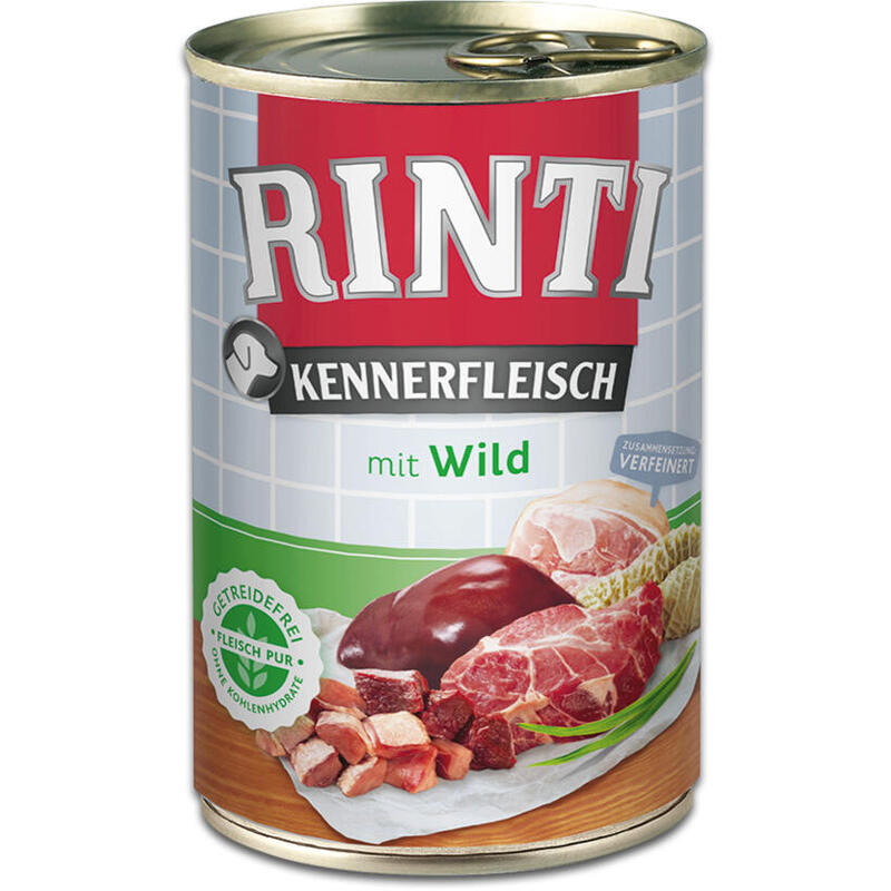 rinti-kennerfleisch-venison-comida-humeda-para-perros-400g