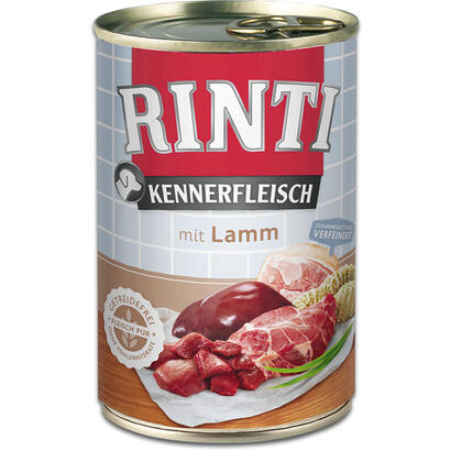 rinti-kennerfleisch-lamb-comida-humeda-para-perros-400g