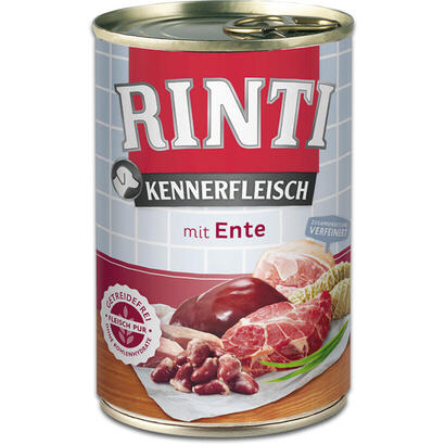 rinti-kennerfleisch-duck-comida-humeda-para-perros-400g