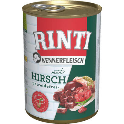 rinti-kennerfleisch-deer-comida-humeda-para-perros-400g
