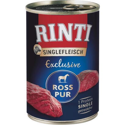 rinti-singlefleisch-exclusive-horse-comida-humeda-para-perros-400g