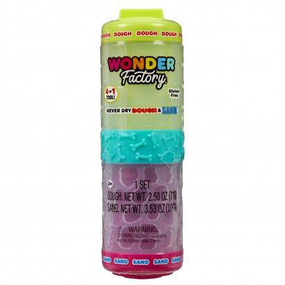 masa-plastyczna-wonder-factory-never-dry-dough-limonkowy-rozowy