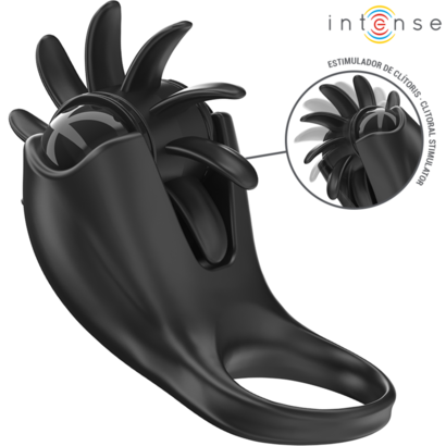 intense-mabel-anillo-vibrador-10-vibraciones-con-estimulador-de-clitoris-negro