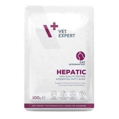 vet-expert-hepatic-chicken-comida-humeda-para-gatos-100g