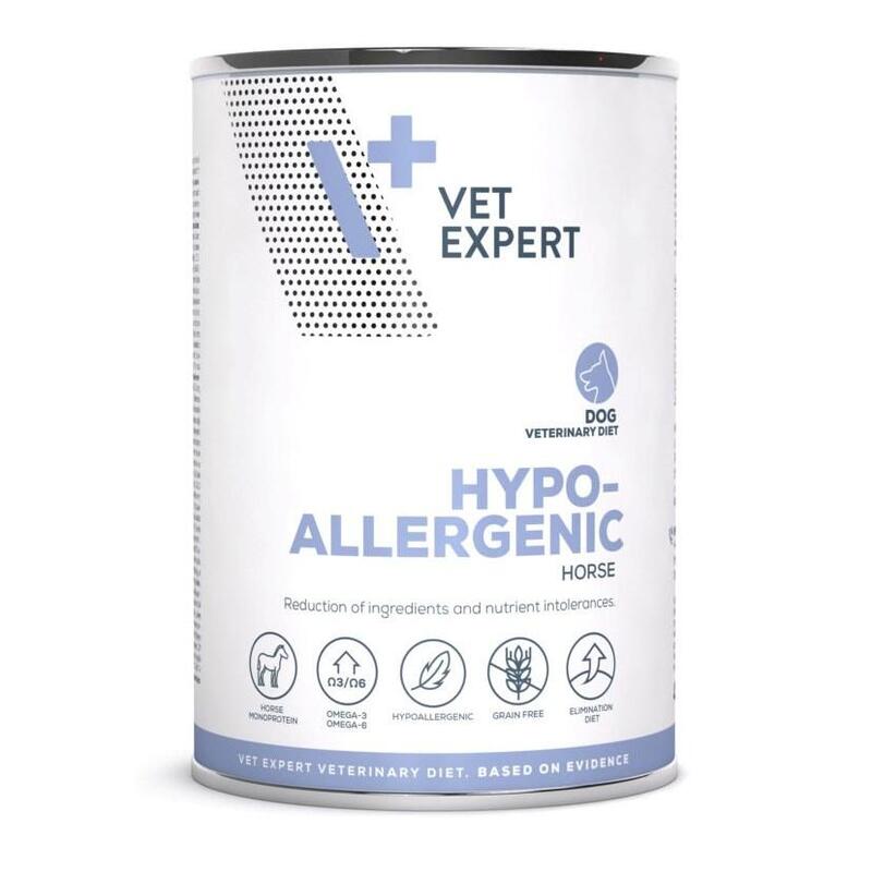 vet-expert-hypoallergenic-horse-comida-humeda-para-perros-400g