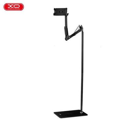 xo-c137-soporte-de-suelo-para-smartphone-y-tablet-ajustable-negro