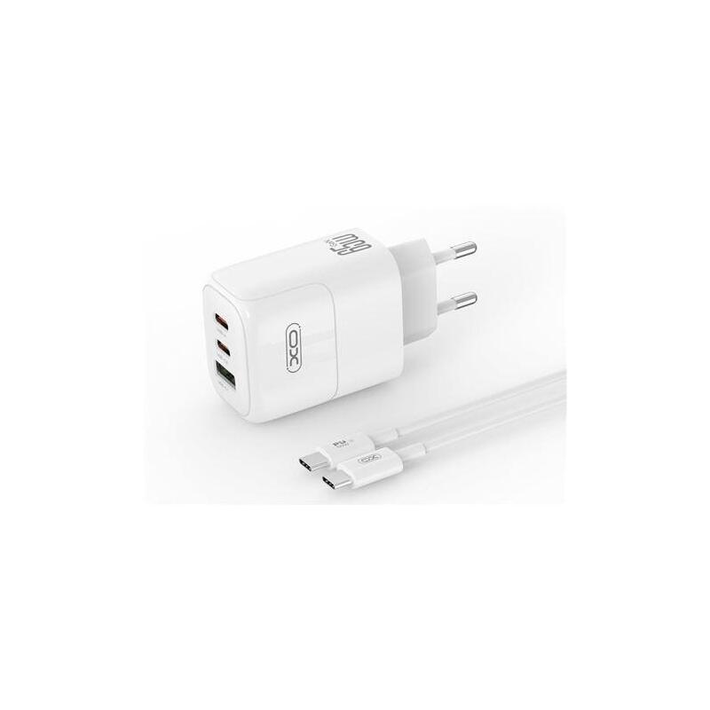 cargadorde-pared-xo-xol139-universal-65w-carga-rapida-2x-usb-c-1x-usb-a-cable-usb-c-blanco