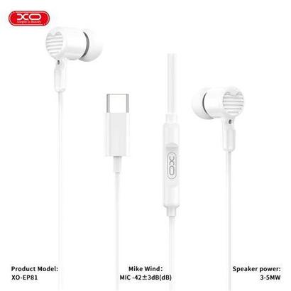 auriculares-xo-ep81-intrauditivos-con-microfono-conexion-usb-c-cable-de-120m-blanco