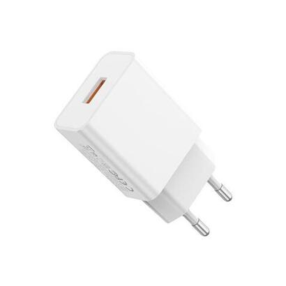 xo-l127tc-cargador-de-pared-18w-usb-a-cable-usb-a-a-usb-c-1m-blanco