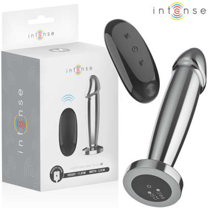 intense-plug-anal-10-vibraciones-metal-en-forma-de-dildo-con-control-remoto-m