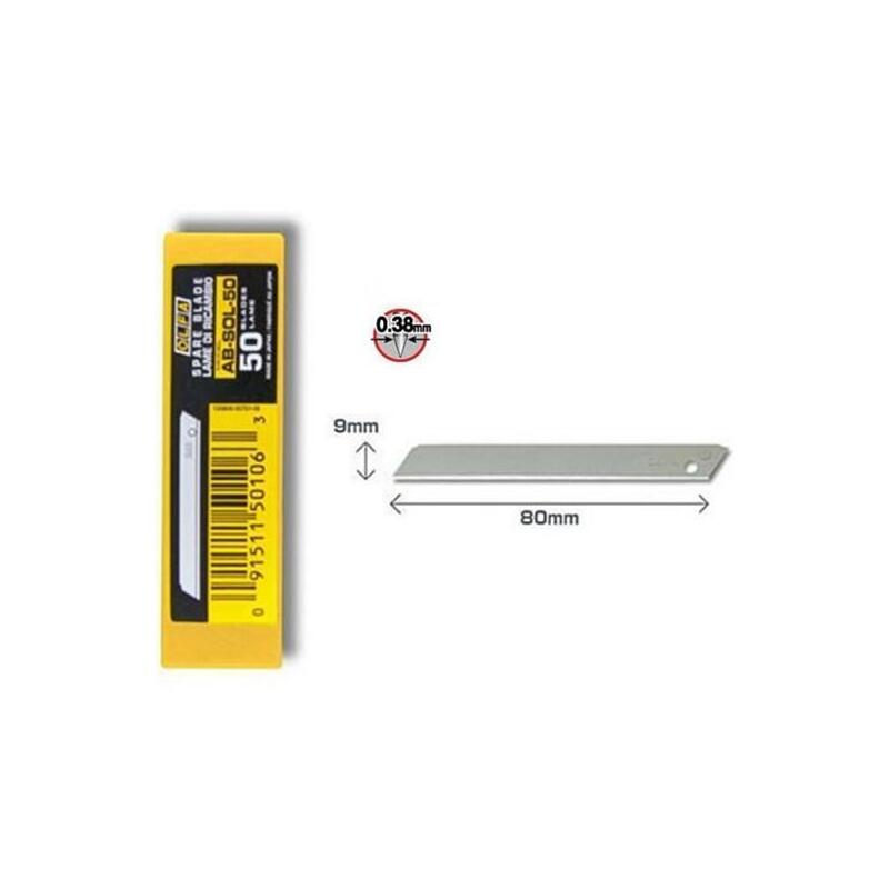 olfa-repuesto-cutter-9mm-cuchilla-no-fracturable-estuche-50-ud
