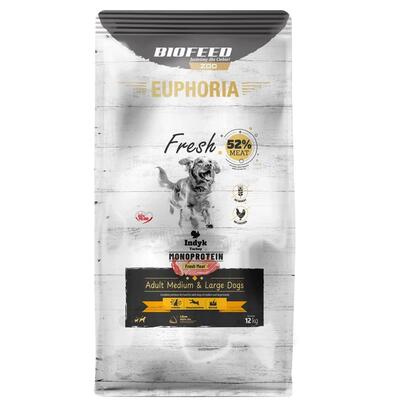 biofeed-euphoria-fresh-meat-adult-medium-large-indyk-monoprotein-12kg