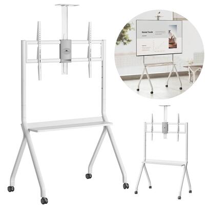 maclean-soporte-de-tv-carro-estante-de-camara-sobre-ruedas-55-100-carga-max-120kg10kg-estante-max-vesa-900x600-blanco-mc-114-w