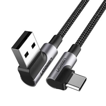 cable-ugreen-20856-usb-usb-20-usb-a-usb-c-negro-plata