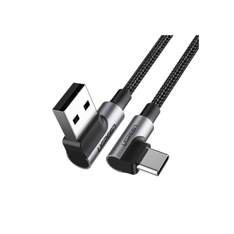cable-ugreen-20856-usb-usb-20-usb-a-usb-c-negro-plata
