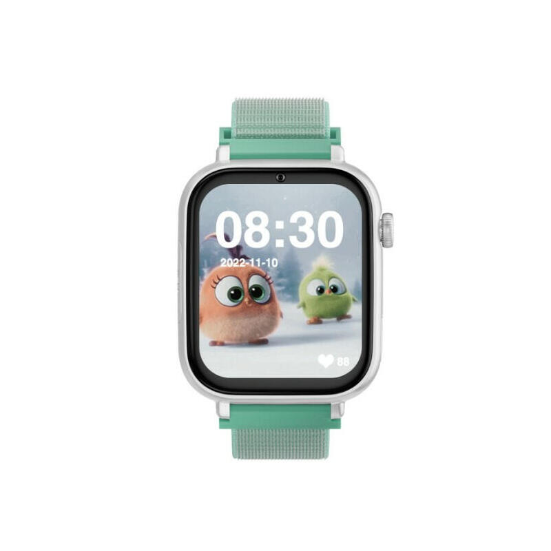 smartwatch-savefamily-white-casing-mint-green-fabric-strap-sf-swbctvm