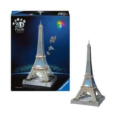 ravensburger-puzzle-3d-iconics-torre-eiffel-con-luz-216-piezas-12008024