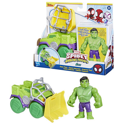 set-camion-demoledor-figura-hulk-spidey-and-his-amazing-friends-marvel