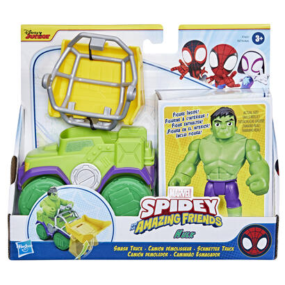 set-camion-demoledor-figura-hulk-spidey-and-his-amazing-friends-marvel