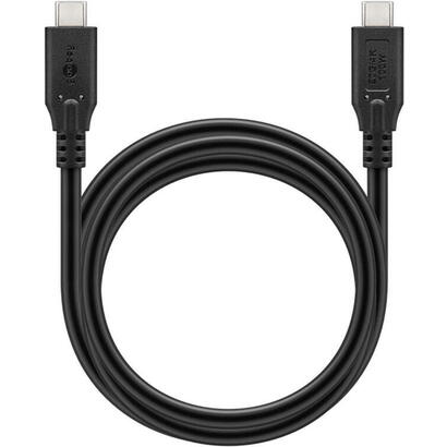goobay-lade-und-synchronisationscable-usb-c-m-auf-usb-c-m-usb4-100cm-negro
