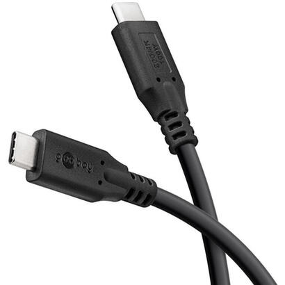 goobay-lade-und-synchronisationscable-usb-c-m-auf-usb-c-m-usb4-100cm-negro