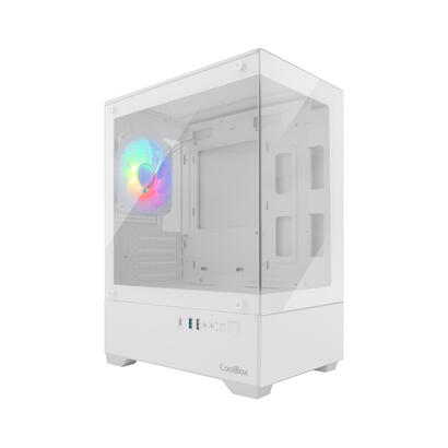 caja-pc-gaming-coolbox-gm200-vision-lite-matx-argb-cristal-templado-blanco