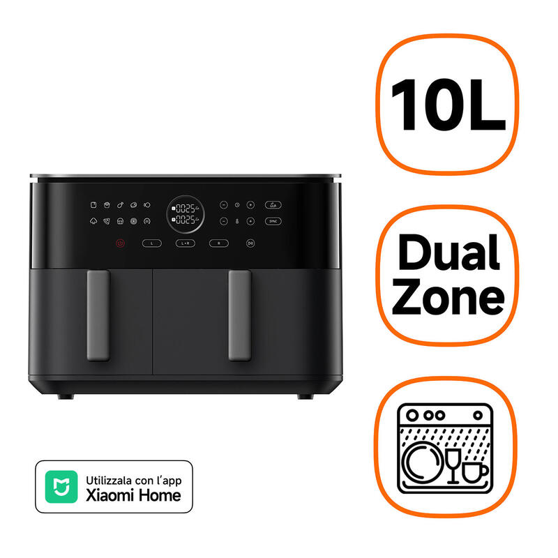 freidora-xiaomi-de-aire-maf-d1001-doble-10-l-independiente-2700-w-caliente-negro-bhr07sgeu