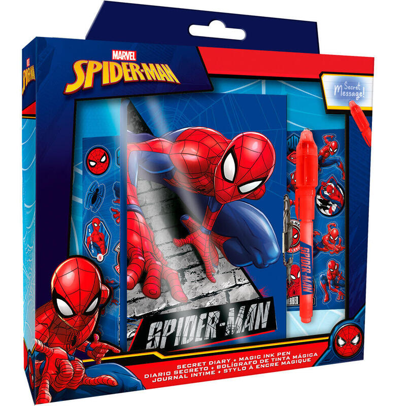 diario-boligrafo-magico-spiderman-marvel