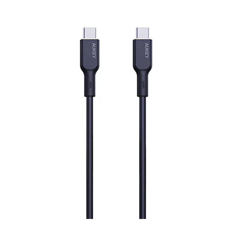 aukey-cb-scc101-cable-usb-c-type-c-power-delivery-pd-100w-5a-1m-silikon-negro