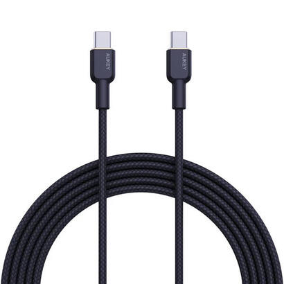 aukey-cb-ncc1-cable-usb-c-type-c-power-delivery-pd-60w-3a-1m-nylon-negro