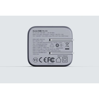 aukey-pa-c5-wall-charger-100w-gray