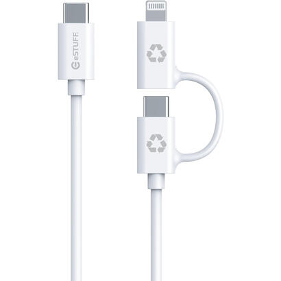 estuff-es600170-cable-usb-1-m-usb-c-usb-clightning-blanco