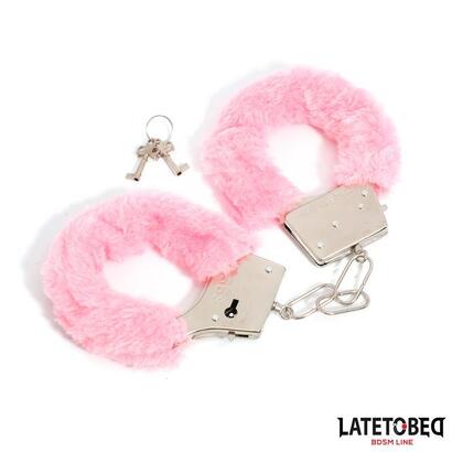 esposas-de-metal-furry-con-pelo-rosa